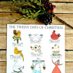 12 Days Of Christmas Printables Printable Word Searches