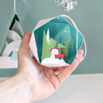 3D Christmas Ornaments 2 4 In A Set Printable Paper Etsy Paper