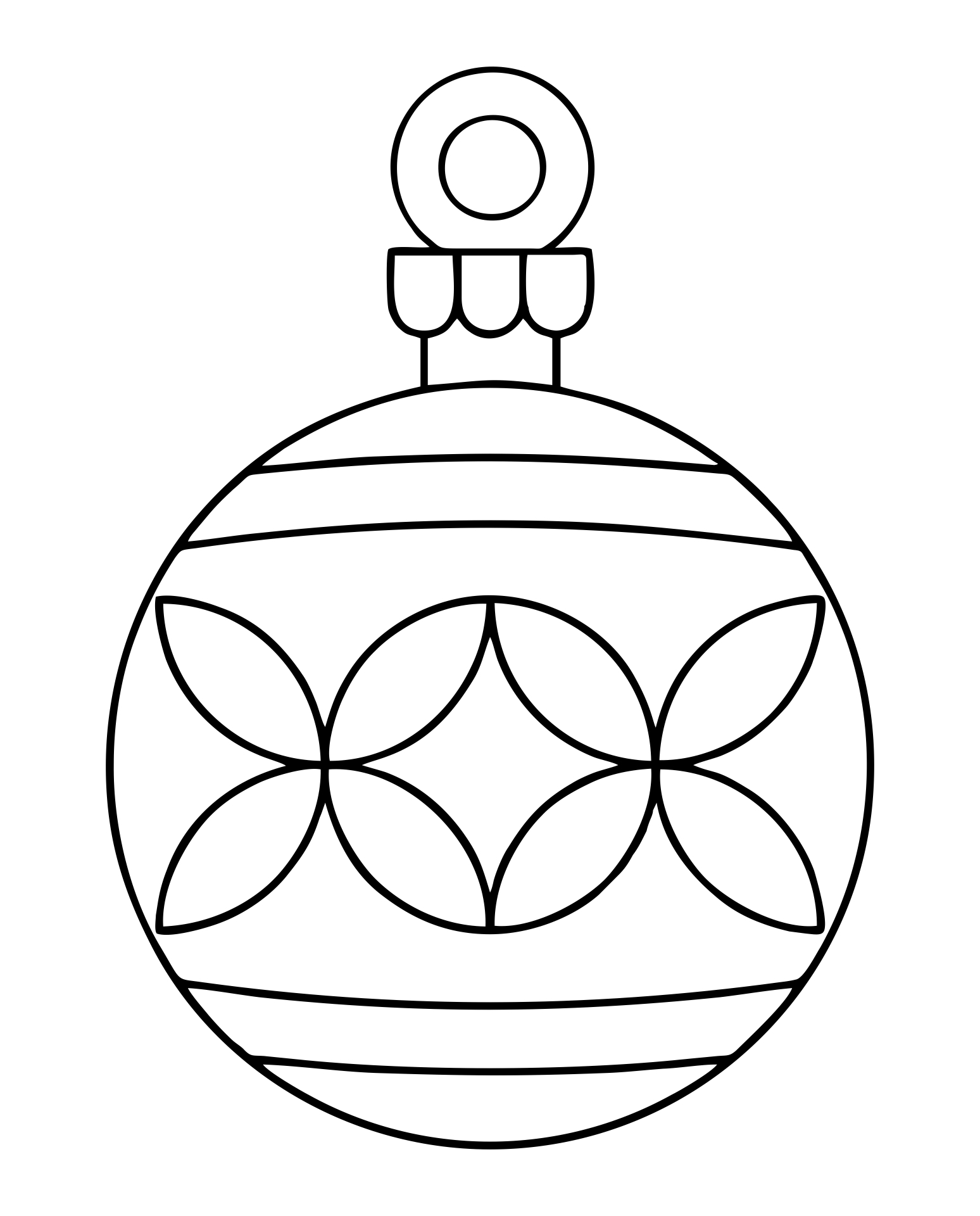 6 Best Printable Christmas Ornament Patterns Printablee