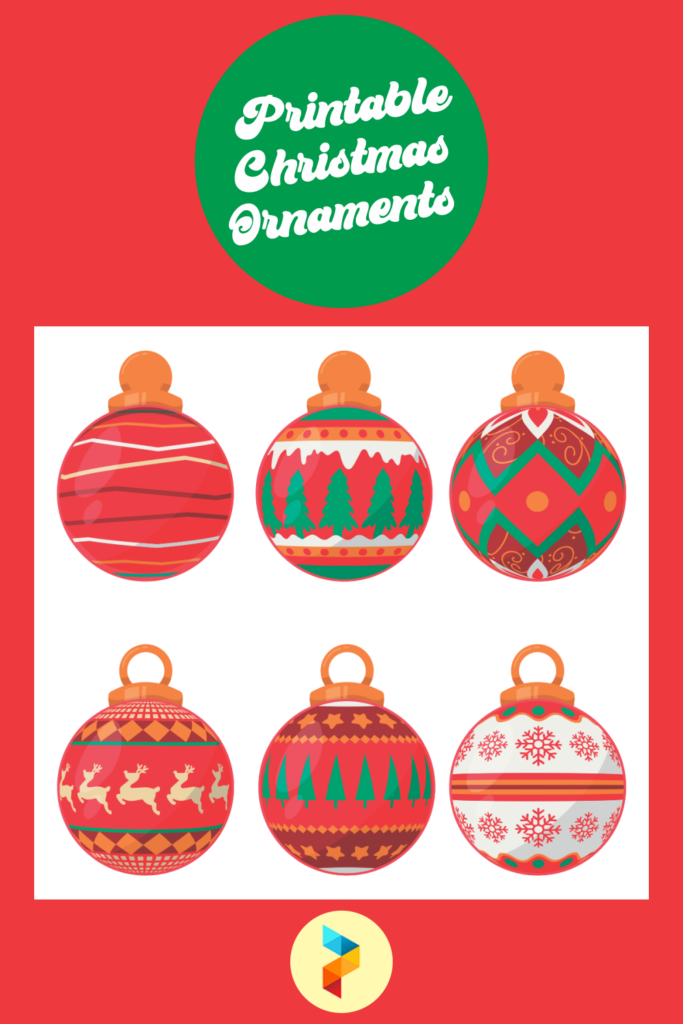 6 Best Printable Christmas Ornaments Printablee
