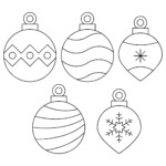 8 Best Christmas Ornament Stencils Printable Printablee