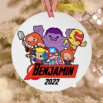 Avongers Bootleg Superhero Ornament Personalized Avengers Etsy