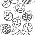 Balls Ornaments Christmas Printable Coloring Pages Christmas