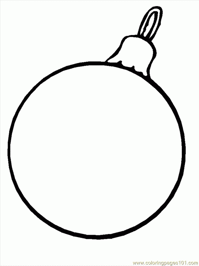 Blank Christmas Ornament Coloring Page Design Your Own Printable 