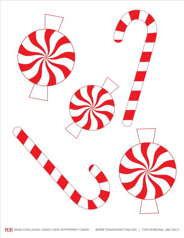 Candy Cane Printable Coloring Page YES We Made This Candy Cane 