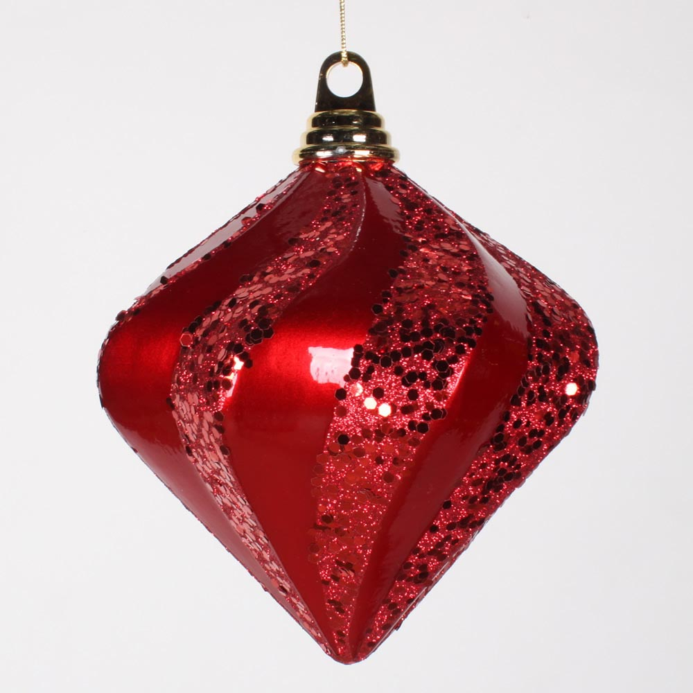 Candy Glitter Swirl Christmas Diamond Ornament VCK4376