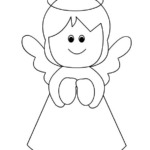 Christmas Angel Ornaments Coloring Pages Printable