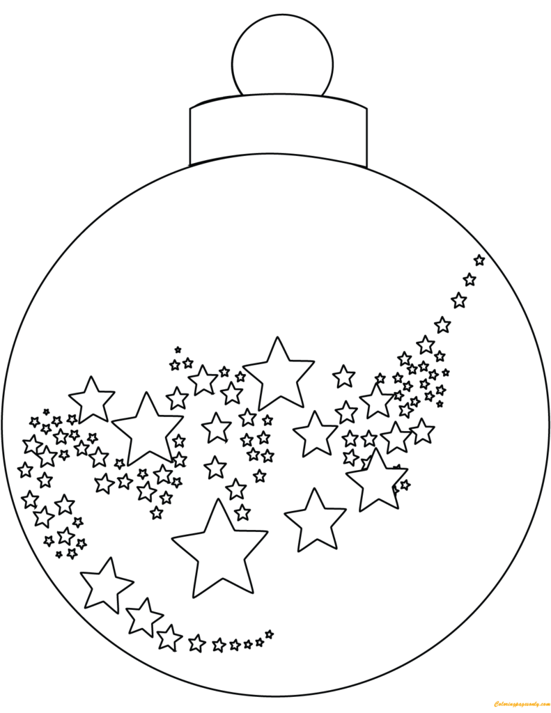 Christmas Ball Ornaments Coloring Pages Holidays Coloring Pages 