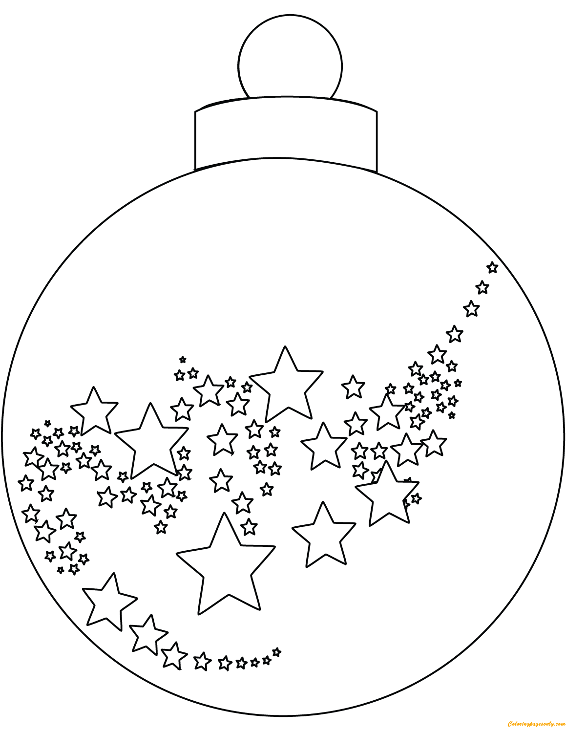 Christmas Ball Ornaments Coloring Pages Holidays Coloring Pages 