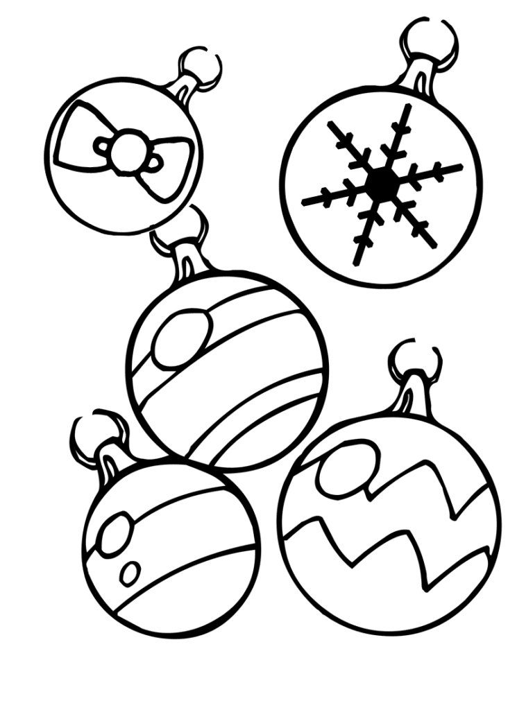 Christmas Ornament Coloring Pages Best Coloring Pages For Kids