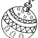 Christmas Ornament Coloring Pages Tulamama