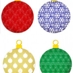 Christmas Ornament Stencil Free Printable Festival Collections Free