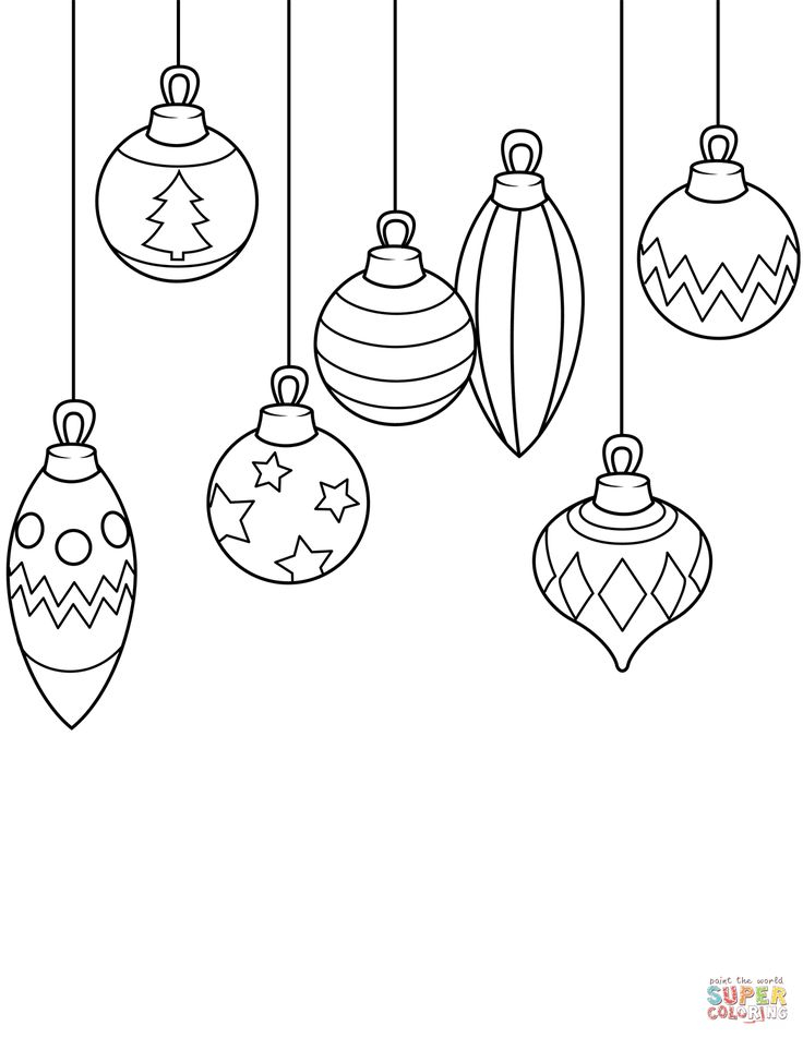 Christmas Ornaments Coloring Page Free Printable Coloring Pages 