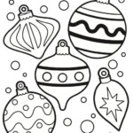 Christmas Ornaments Coloring Pages Printable