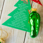 Christmas Pickle Ornament Free Printable Frog Prince Paperie