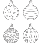 Christmas Tree Ornaments Free Printable Templates Coloring Page