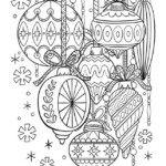 Classic Glass Ornaments On Crayola Christmas Coloring Sheets