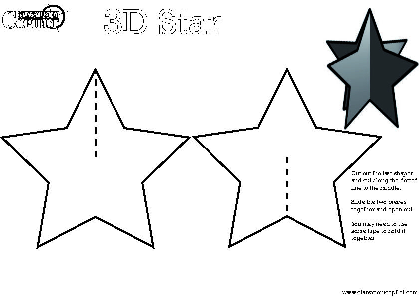 Classroom Copilot Christmas 3D Christmas Star Classroom Copilot 