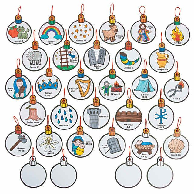 Color Your Own Jesse Tree Ornaments Jesse Tree Ornaments Jesse Tree 