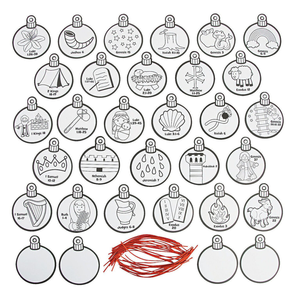 Color Your Own Jesse Tree Ornaments Jesse Tree Ornaments Jesse Tree 