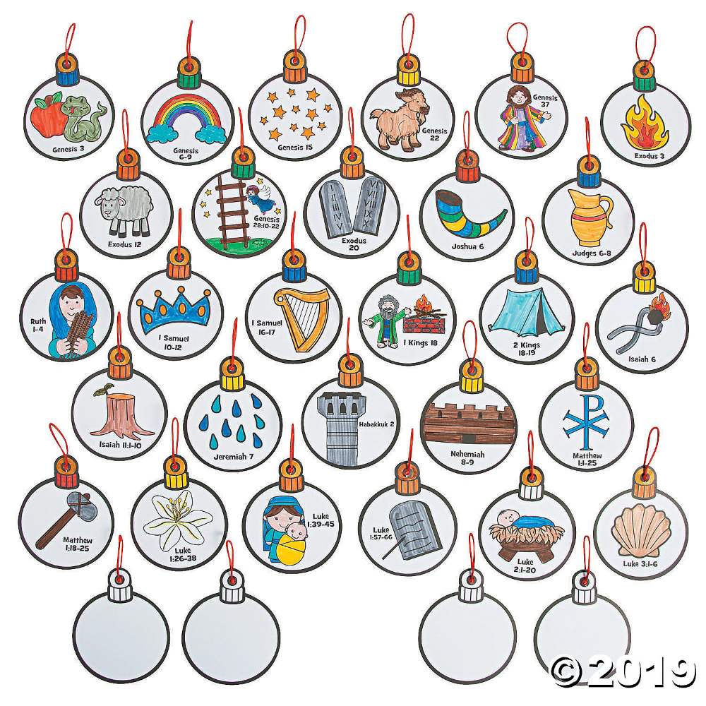 Color Your Own Jesse Tree Ornaments Jesse Tree Ornaments Jesse Tree 