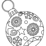 Coloring Printable Christmas Ornament Printable Christmas Ornament