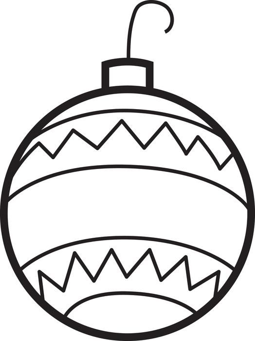 Coloring Printable Christmas Ornament Printable Christmas Ornament 