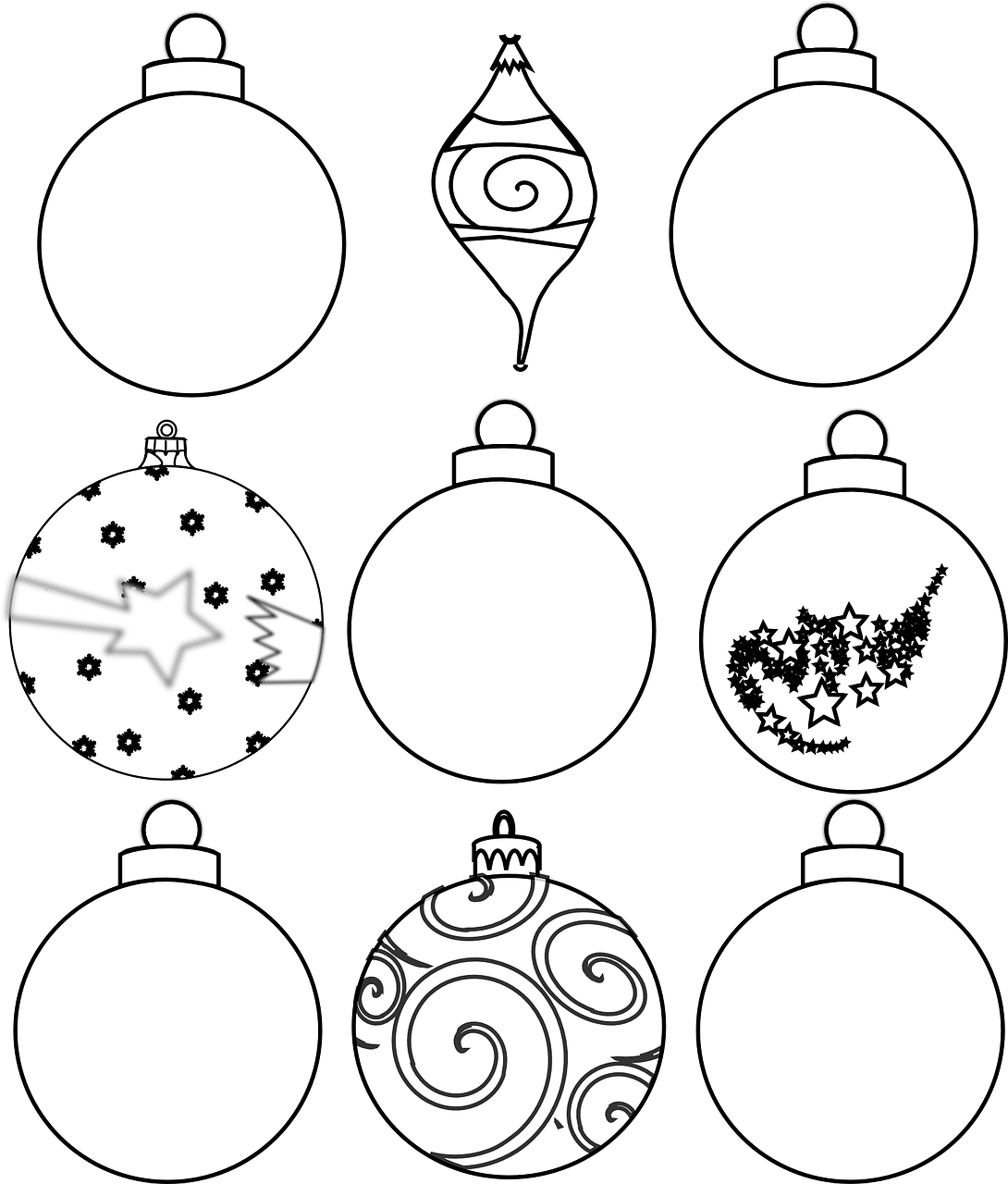 Colour And Design Your Own Christmas Ornaments Printables In The Playroom