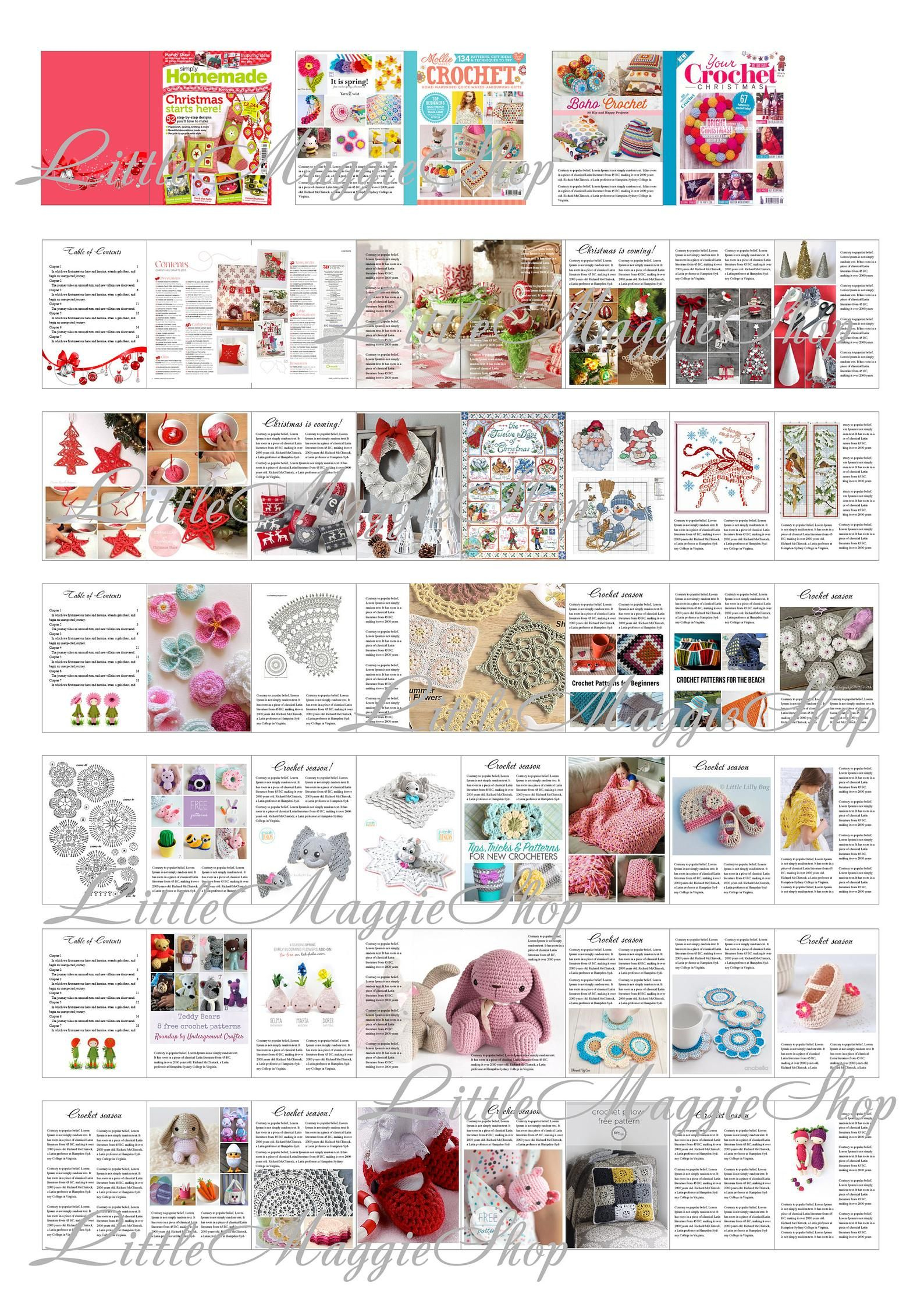 Crafts Magazines With Pages Dollhouse Miniatures Printable Etsy In