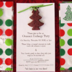 Created Blissfully Ornament Exchange Invitations
