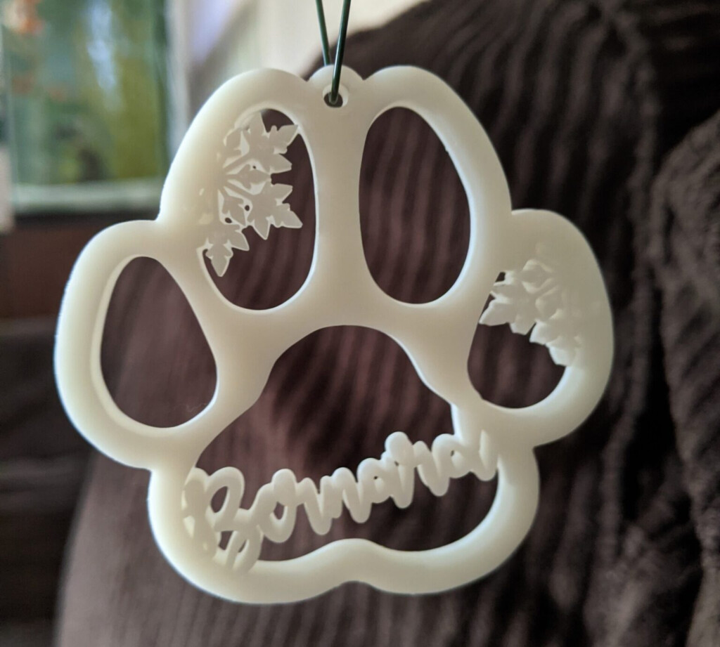 Customizable Paw Print Ornaments Melteq 3D