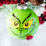 DIY Grinch Ornament Simplistically Living