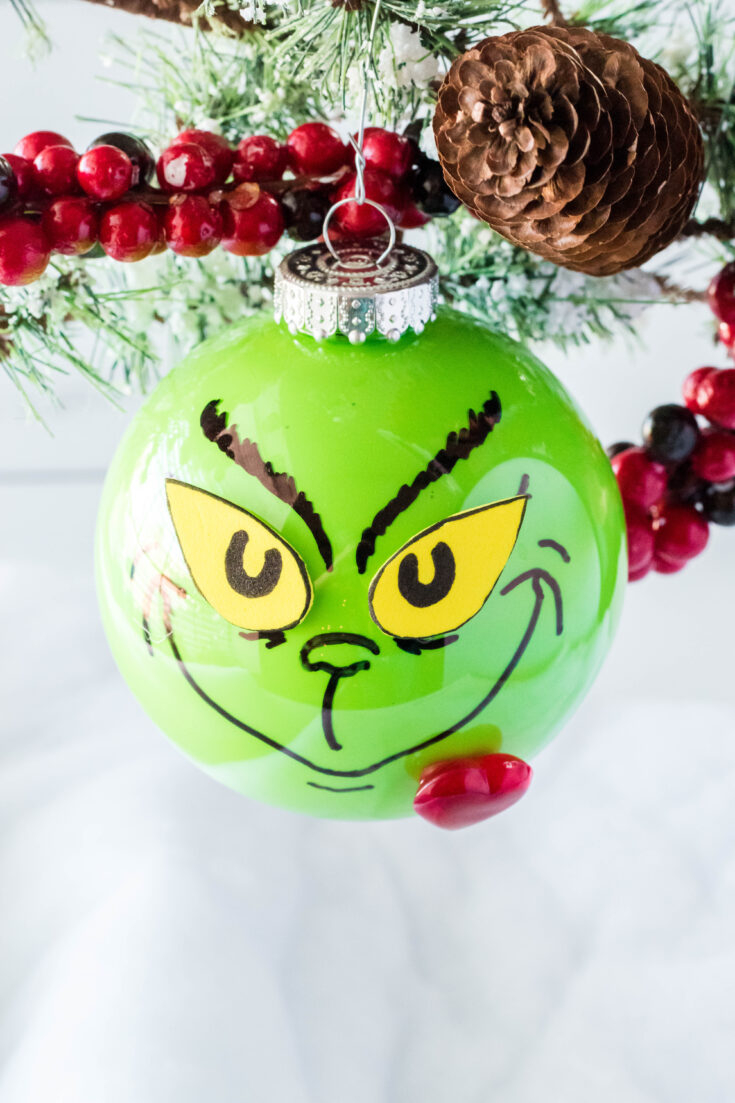 DIY Grinch Ornament Simplistically Living