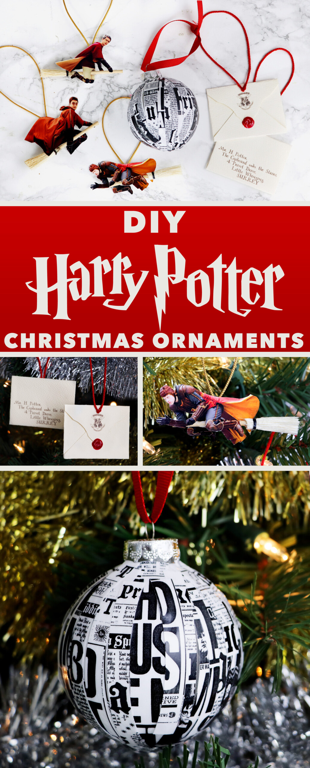 DIY Harry Potter Christmas Ornaments Project For Awesome 2016 Karen