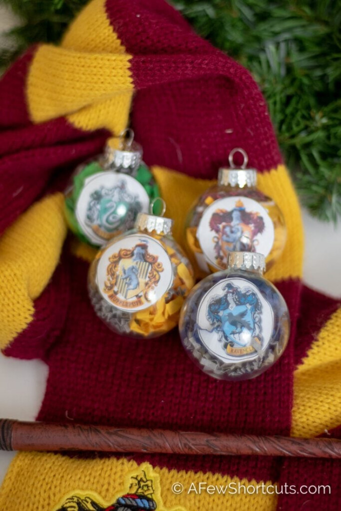 DIY Harry Potter House Ornaments With Printable A Few Shortcuts