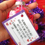 DIY Ribbon Height Keepsake Ornament Free Printable Kids Christmas