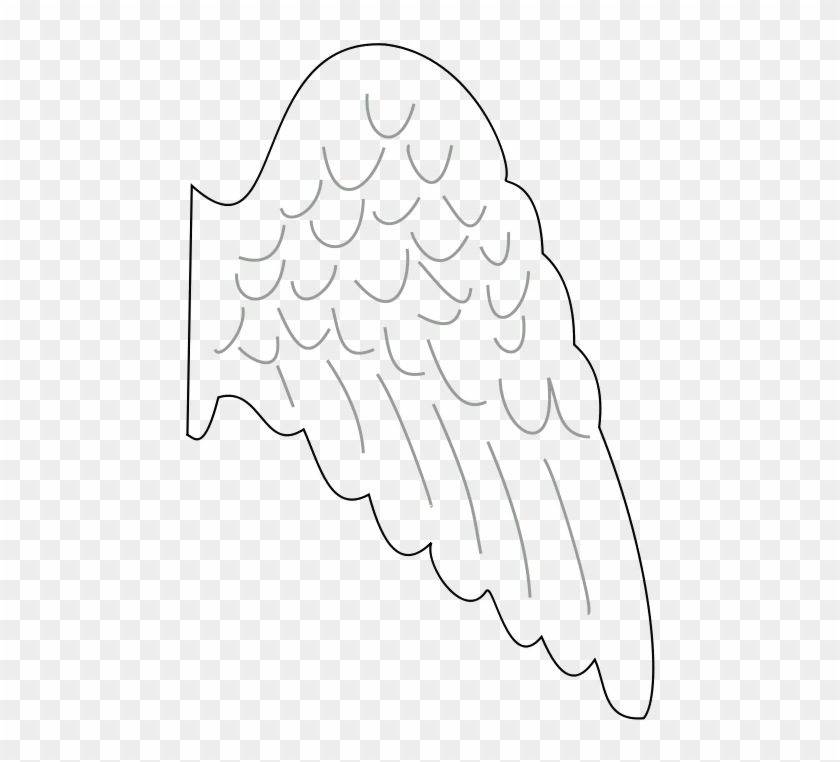 Download The Wings Of An Angel Printable Angel Wing Template Clipart 