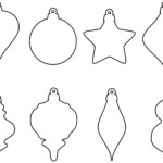Eight Ornament Shapes SVG Etsy Christmas Ornament Template Paper