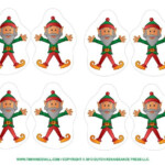 Elf Ornaments Printable Christmas Decorations Christmas Ornament