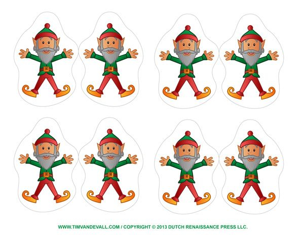 Elf Ornaments Printable Christmas Decorations Christmas Ornament 