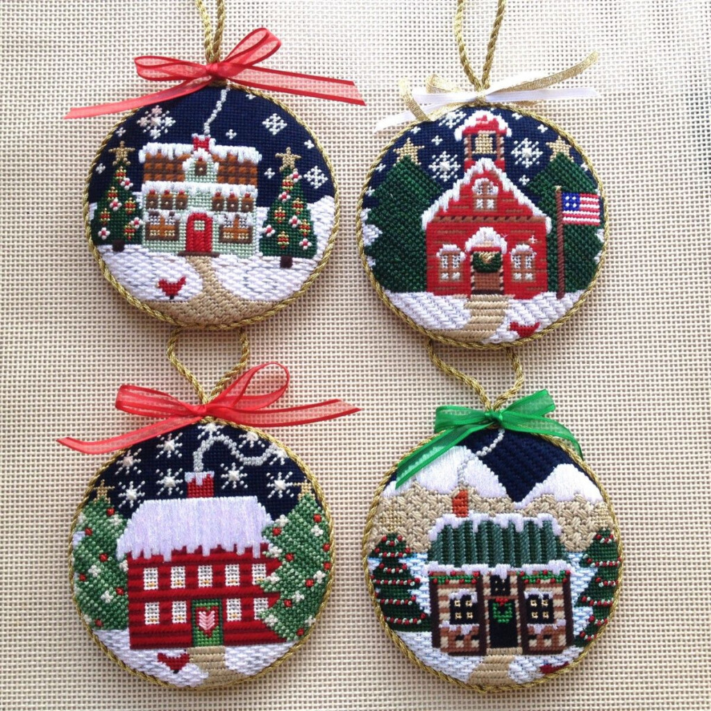 Finished Ornaments Plus More Nimble Needle Needlepoint Christmas 