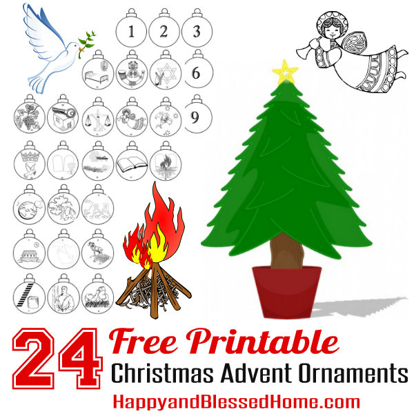 FREE Advent Calendar And Advent Christmas Ornaments Craft For Kids