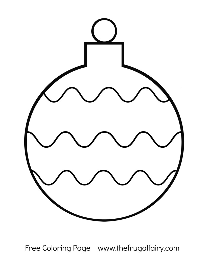 Free Christmas Ornament Coloring Pages At GetColorings Free 