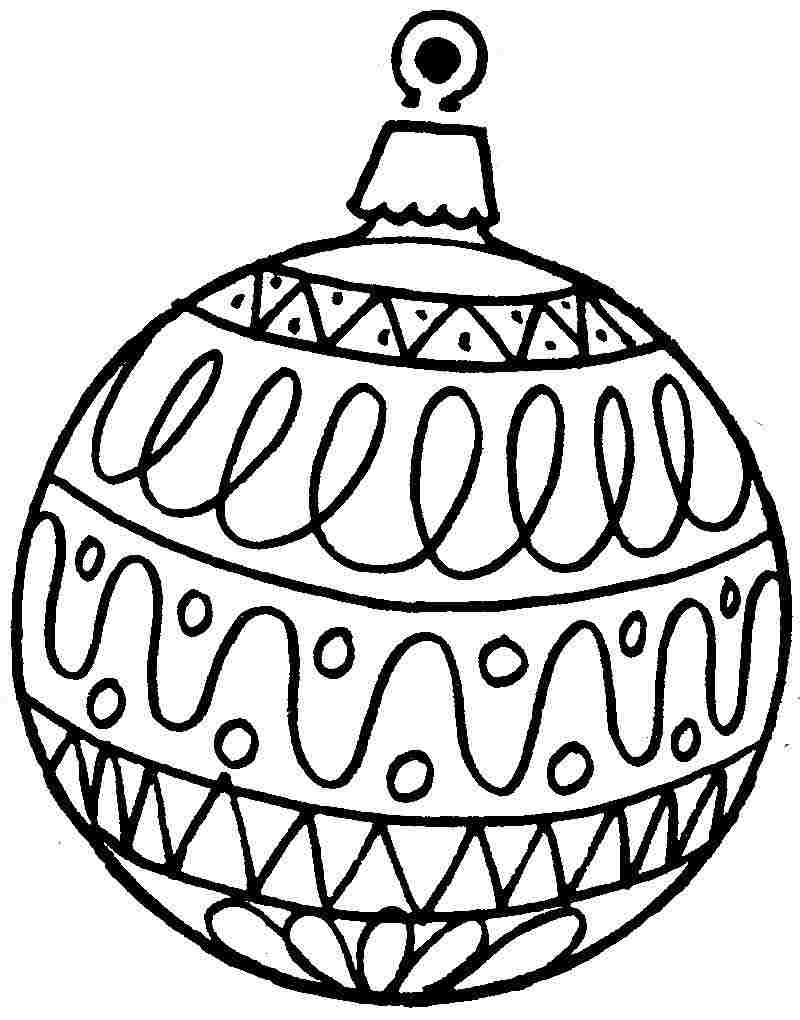 Free Christmas Ornament Coloring Pages At GetColorings Free 
