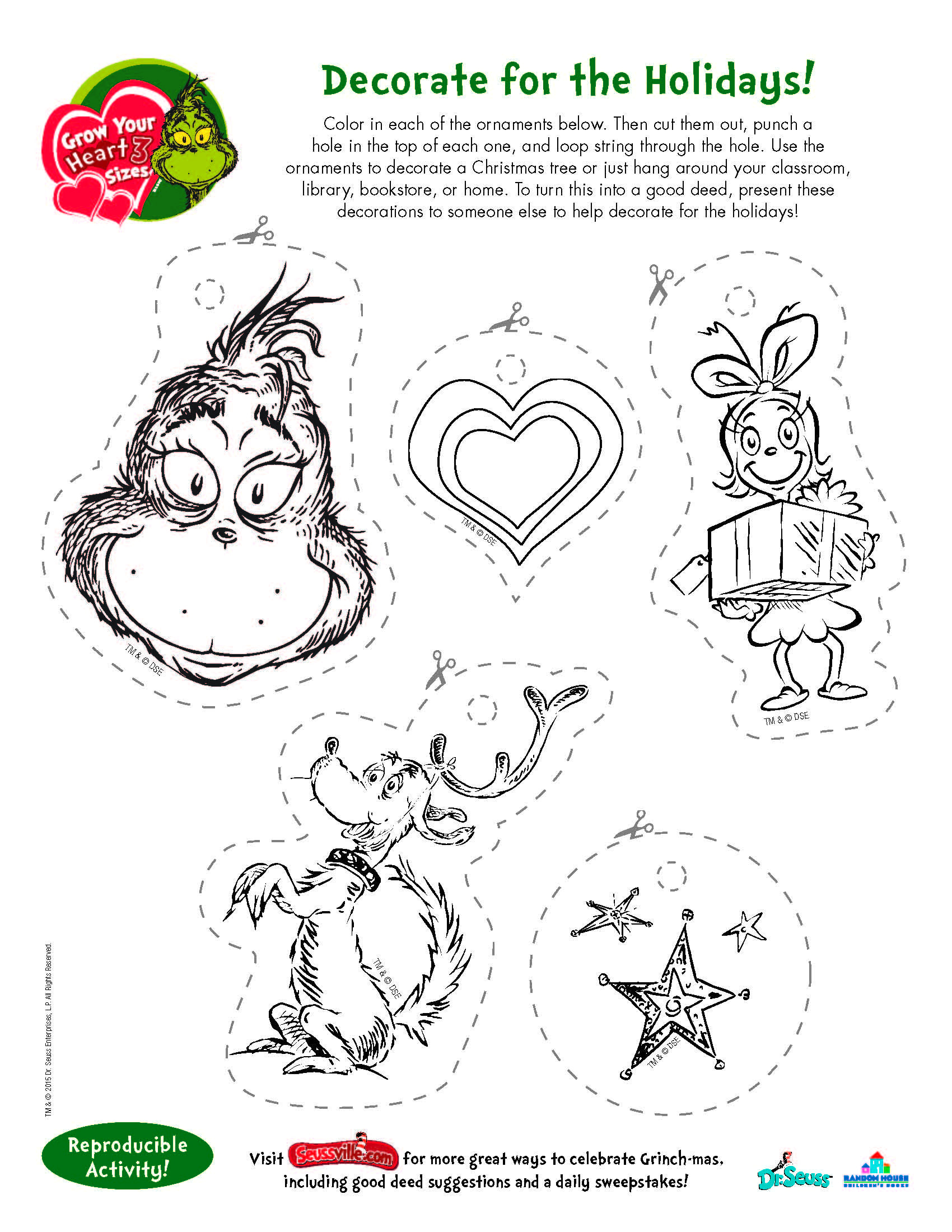 Free Grinch Printable Activities Printable Word Searches