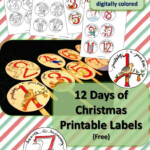 Free Printable 12 Days Of Christmas Labels Drawn2BCreative