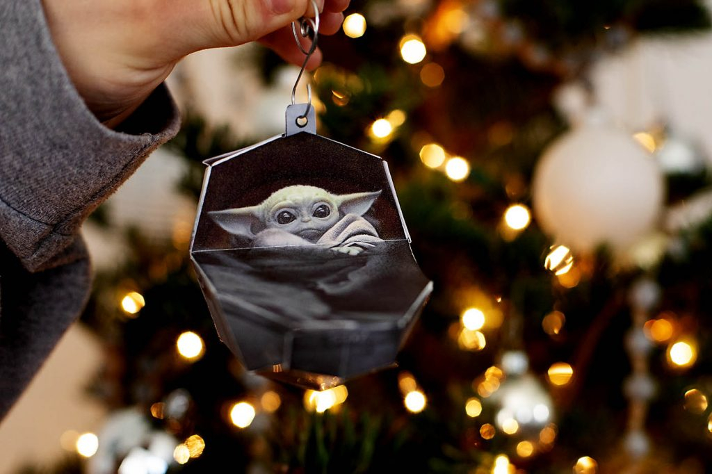 Free Printable Baby Yoda Ornament From The Mandalorian All For The Boys