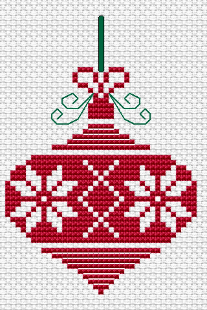 Free Printable Christmas Ornament Cross Stitch Patterns 