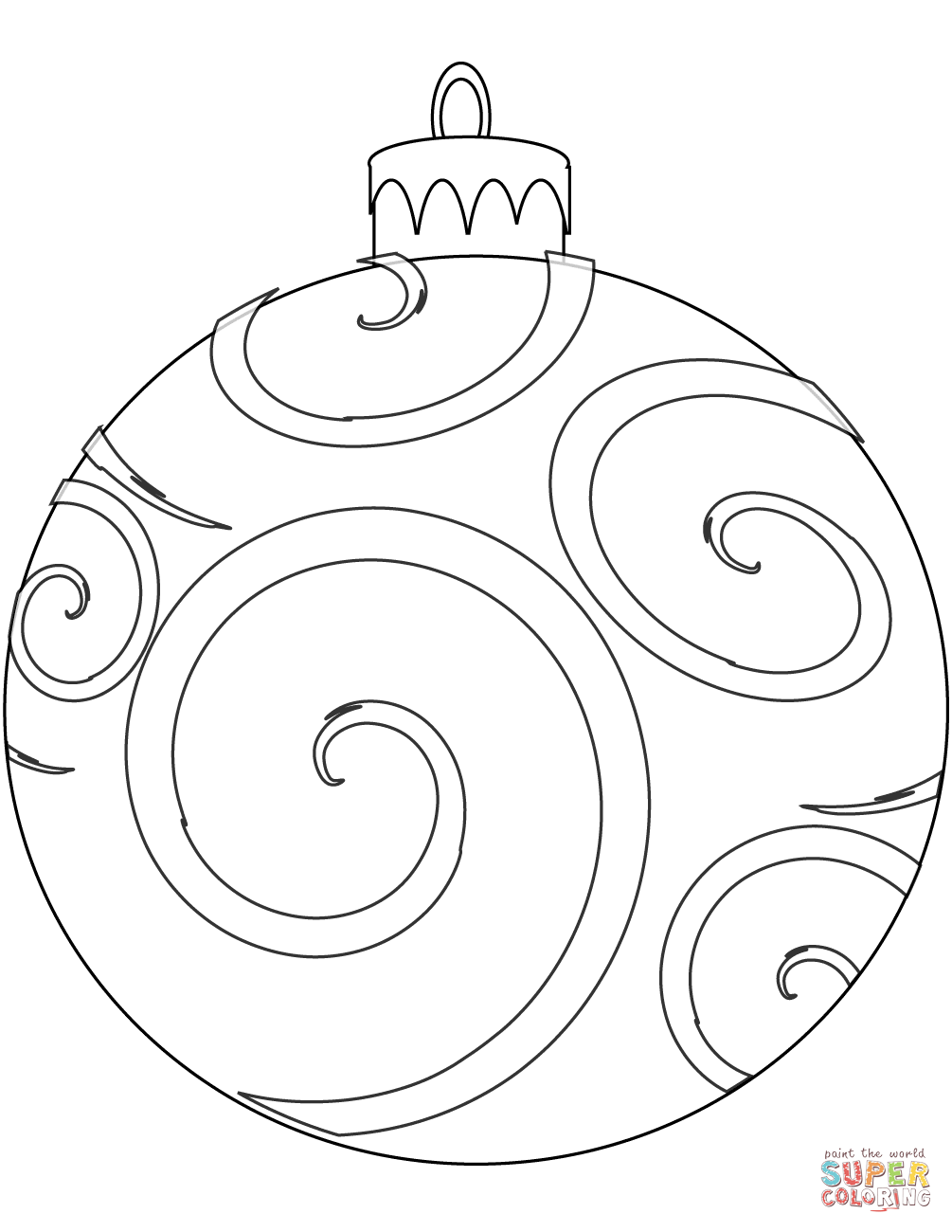 Free Printable Coloring Pages Of Christmas Ornaments At Coloring Page