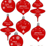 Free Printable Download Christmas Ornaments Gift Tags Printable